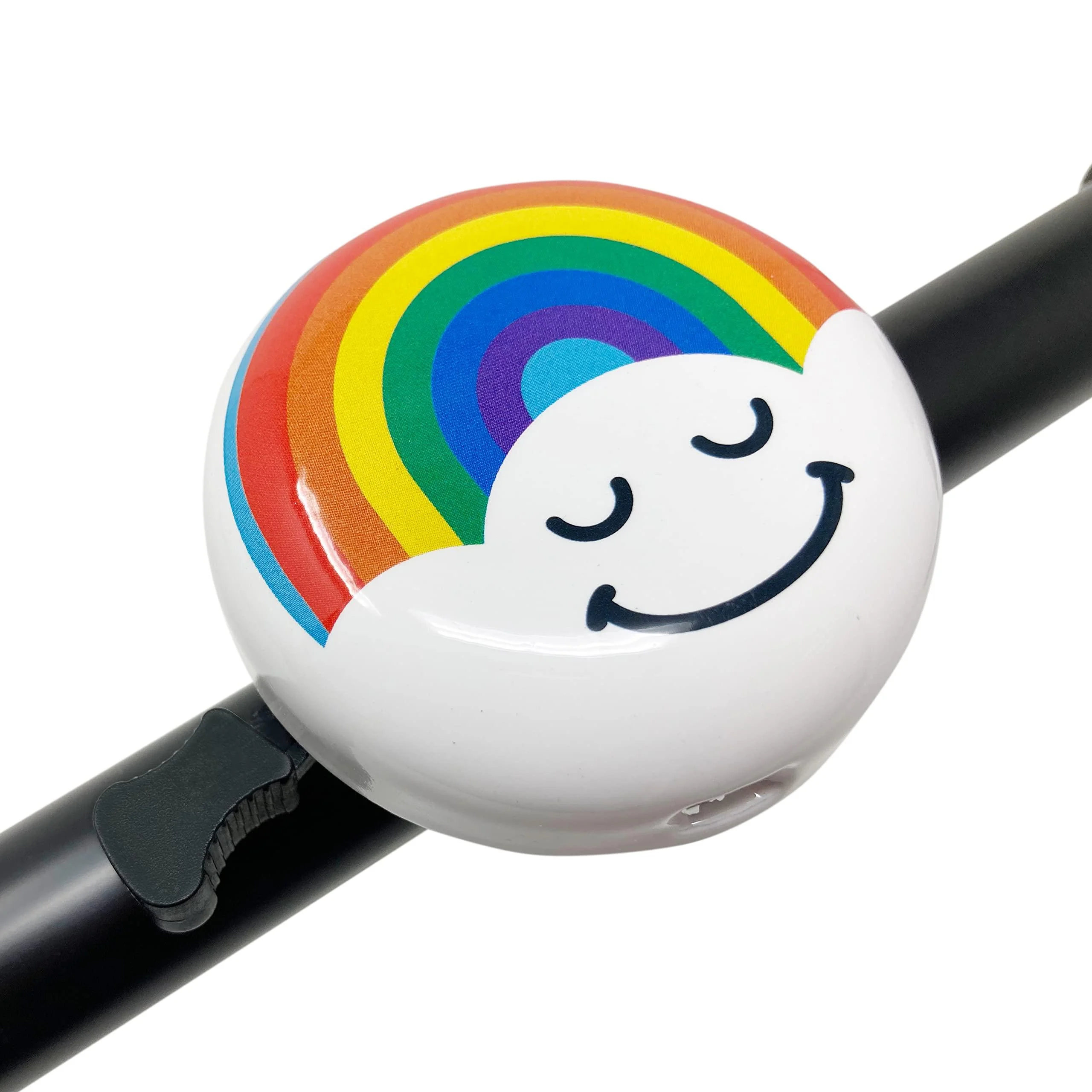 Good Banana Classic Bike Bell, Aluminum Bicycle & Scooter Bell, Loud Crisp Clear Sound Bicycle Bike Bell for Kids or Adults, Fun Patterns Rainbow