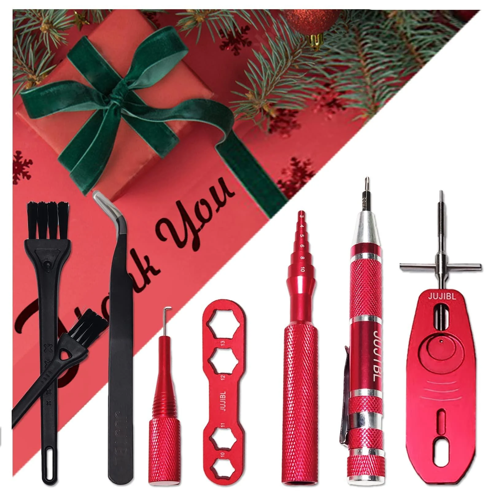JUJIBL Fishing Gifts for Men | Fishing Reel Care Repair Maintenance Kit + Fishing Reel Case l Fisherman Chiristmas Gifts for Dad Husband Saltwater Ice Fishing Multitool