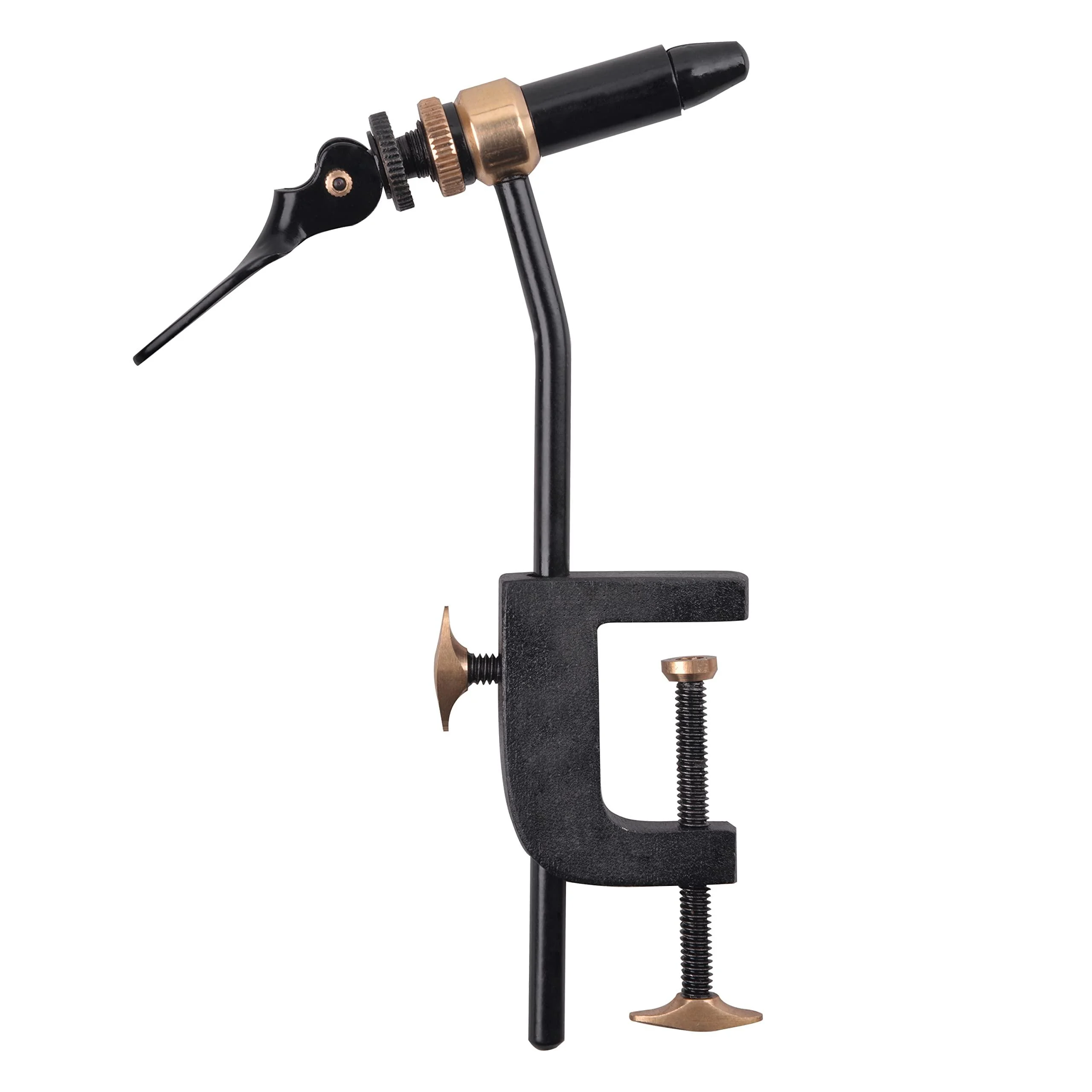 AGOOL Fly Tying Vise - Rotary Fly Tying Vise with Bench Clip Metal Fly Tying Tool Fly Tying Clamp Vise 360 Rotation and Multiple Adjustments for Teasers and Jigs Fly Fishing Hook Tying Tools Type B Fly Tying Vise