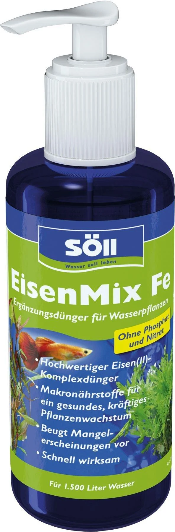 S ll EisenMix Fe - Supplementary fertilizer for aquatic plants 250 ml 250 ml for 1 500 liters