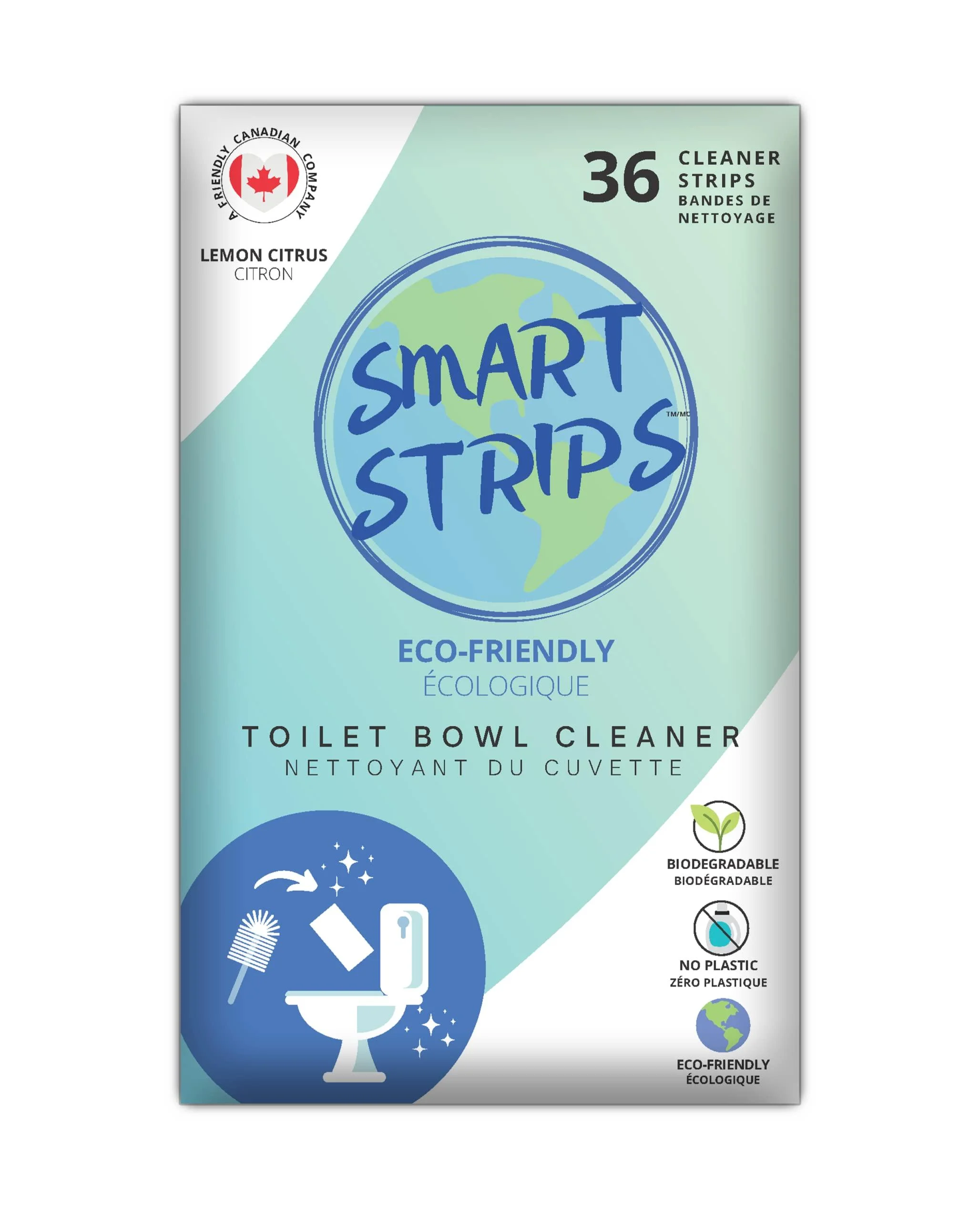 Toilet Bowl Cleaner - Smart Strips (LEMON CITRUS) - Bathroom Cleaner