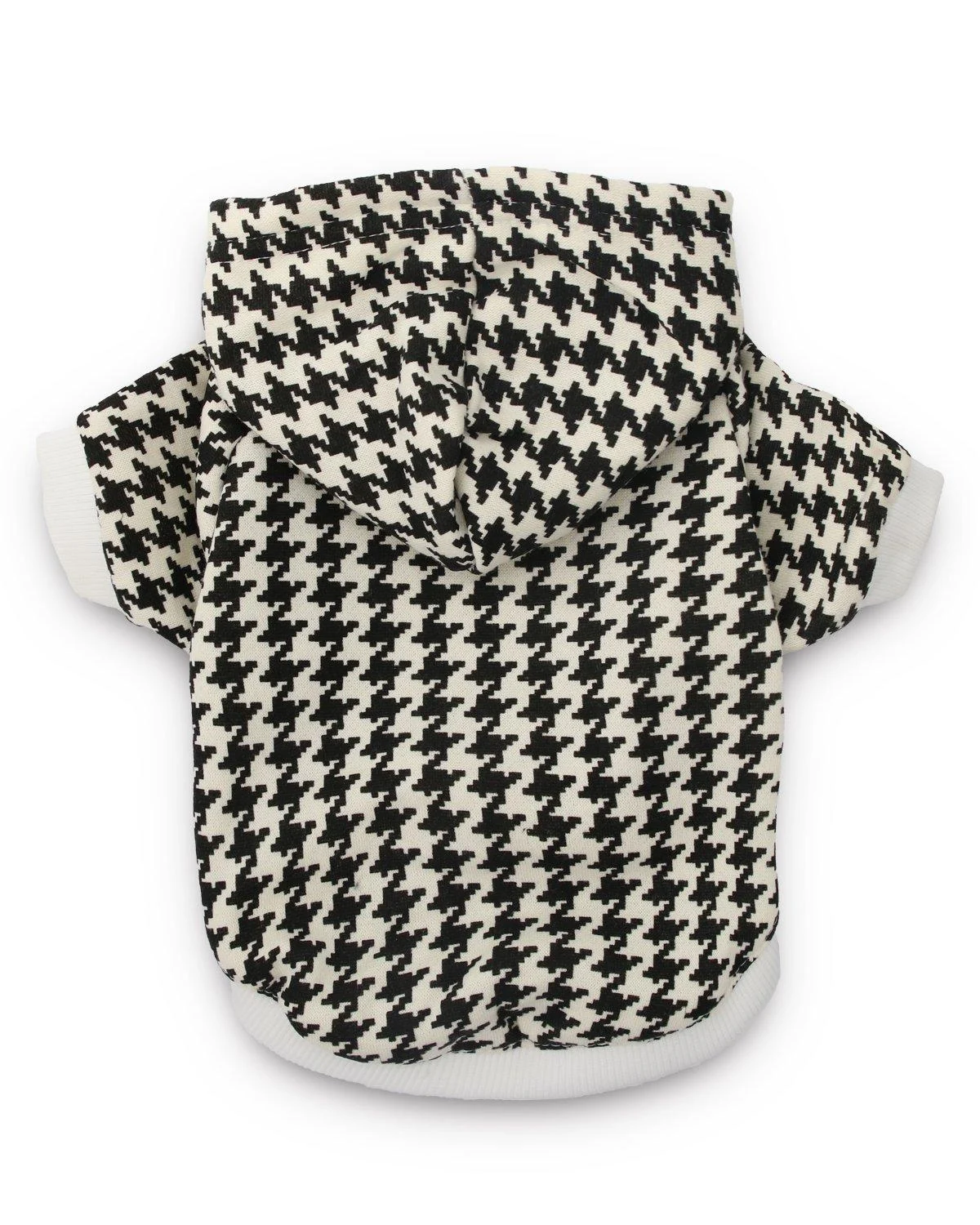 DroolingDog Pet Hoodie Small Dog Clothes Puppy T Shirt for Small Dogs, Medium Medium (5.5-8.8lb) Houndstooth