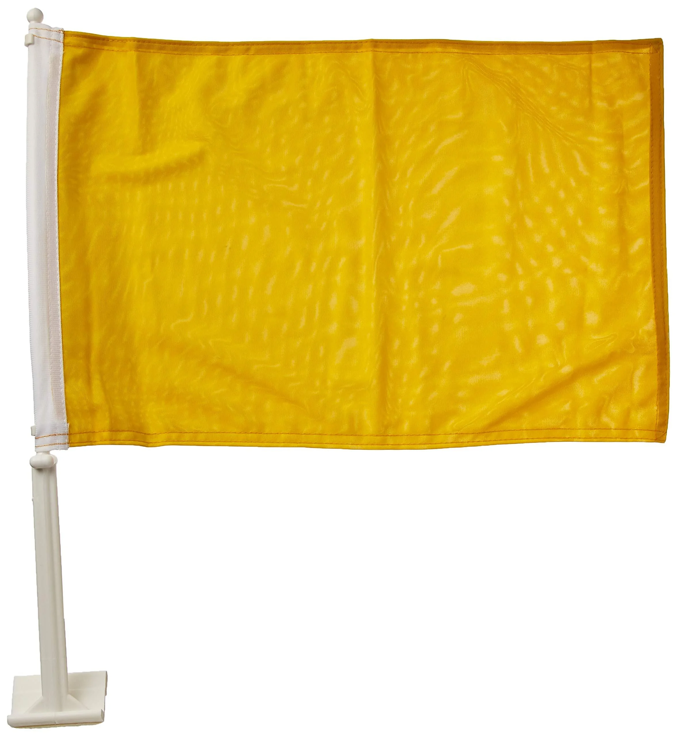 Online Stores Solid Car Flag, Yellow