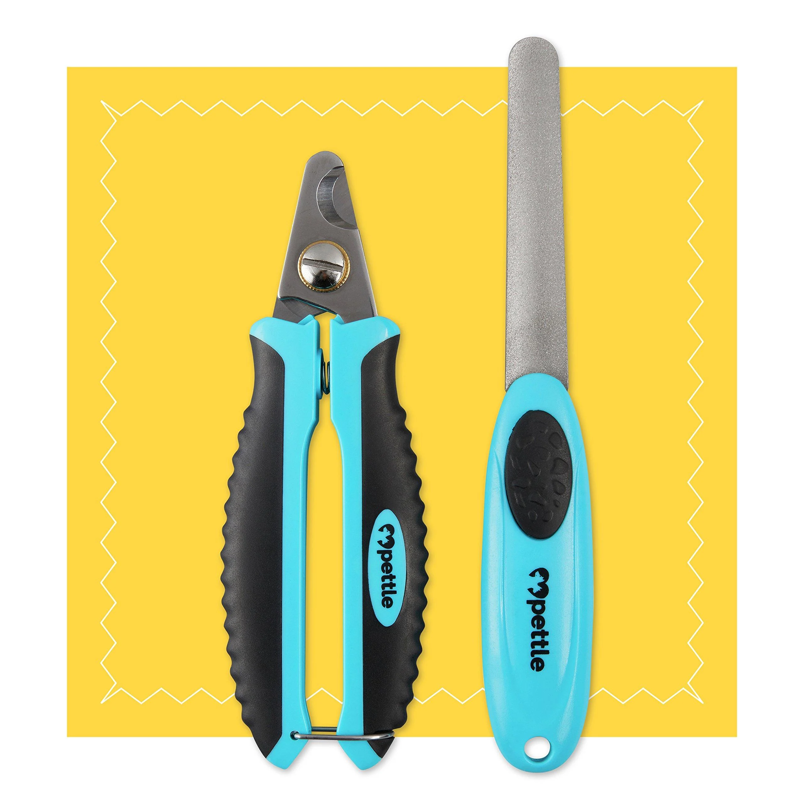 Claw scissors for dogs cats and small animals - 100% splinter -free through sharpest stainless steel blades I claws + claw file + claw care e -book I professional claw cutter with safety guard m - cats
