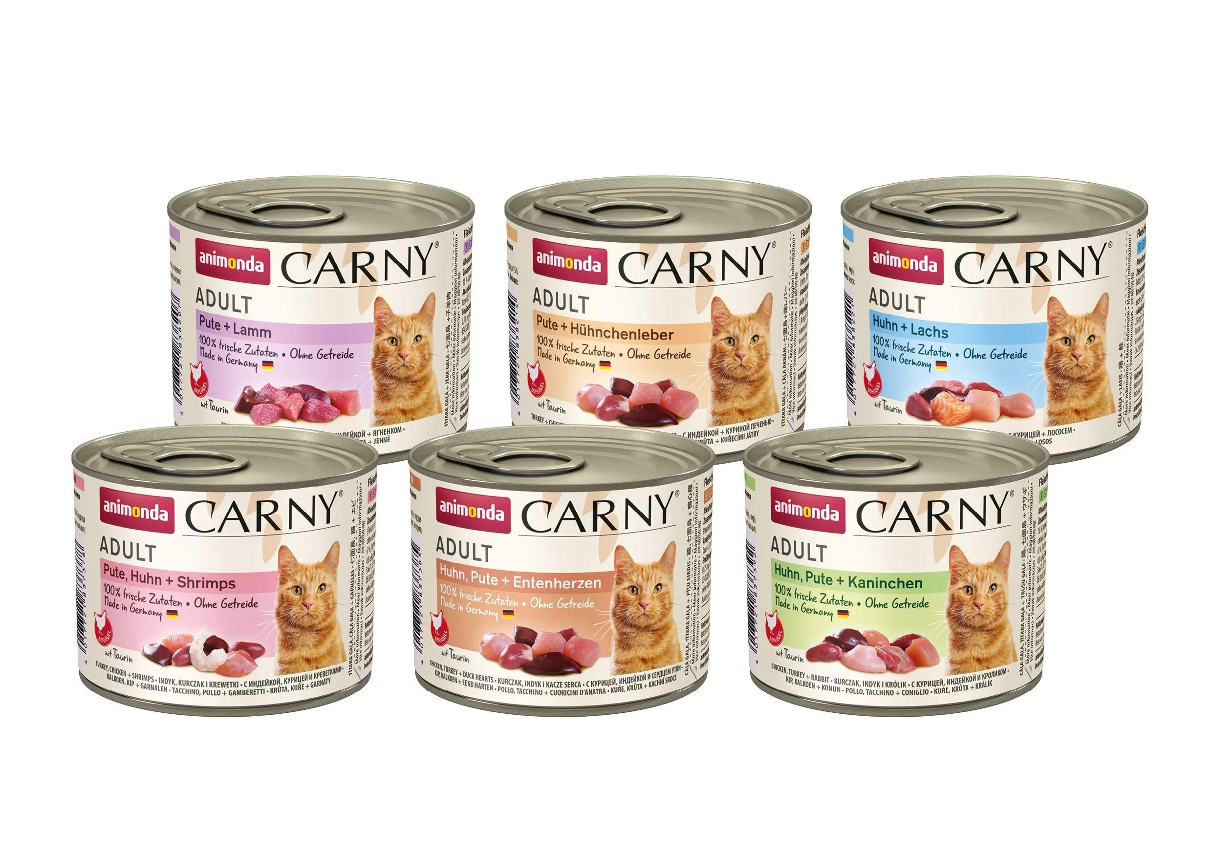 Animonda carny adult cat food wet food for adult cats poultry variation 6 x 200 g poultry variation 200 g (6 Pack)