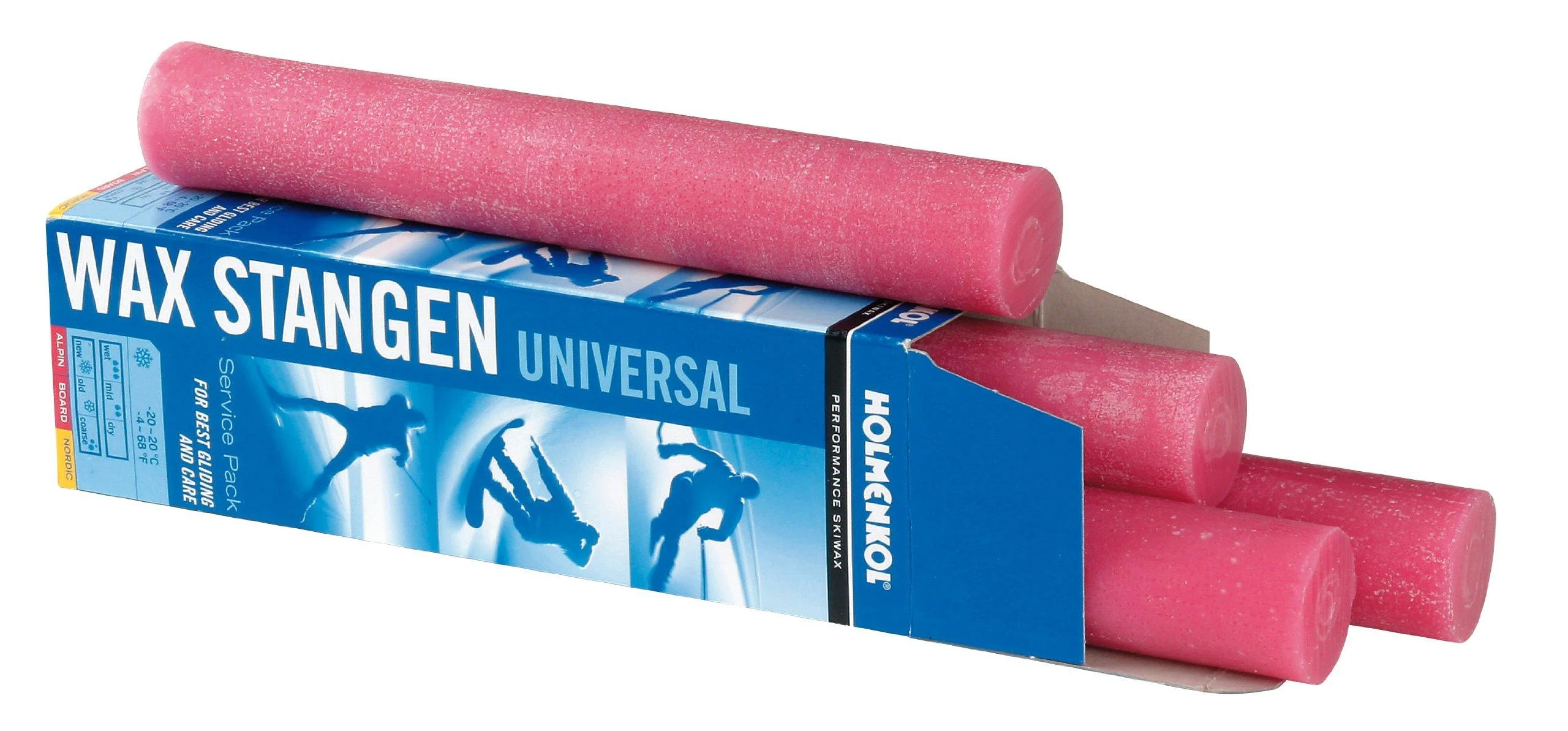 Holmenkol Unisex Adult Pole Wax pink 4 x 250 g EU Single