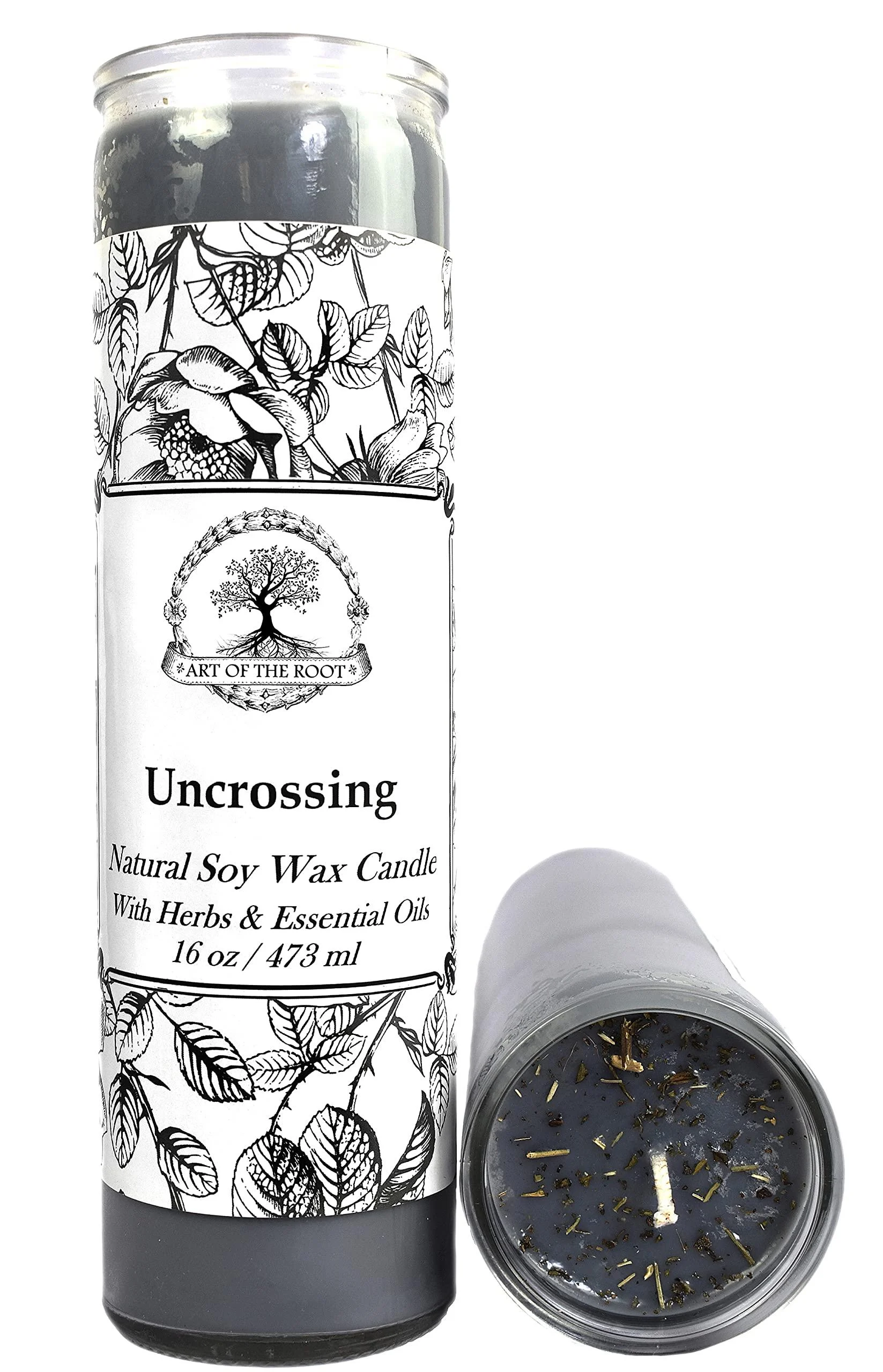 Uncrossing 7 Day SOY Herbal & Scented Spell Candle (Fixed) | Negativity Spells Curses Jinxes Hexes Rituals | Wiccan Pagan Conjure Hoodoo - Art of the Root