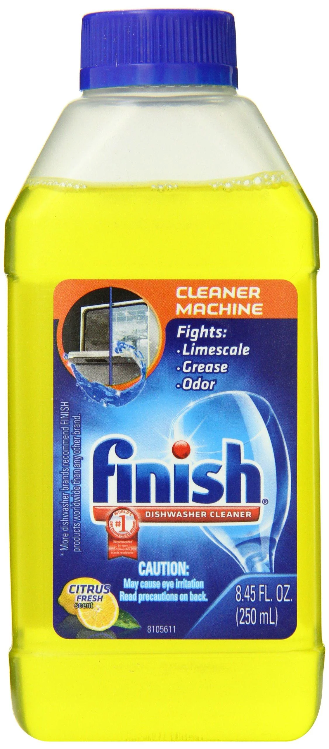 Finish Dishwasher Machine Cleaner, 8.45 oz, Citrus Fresh