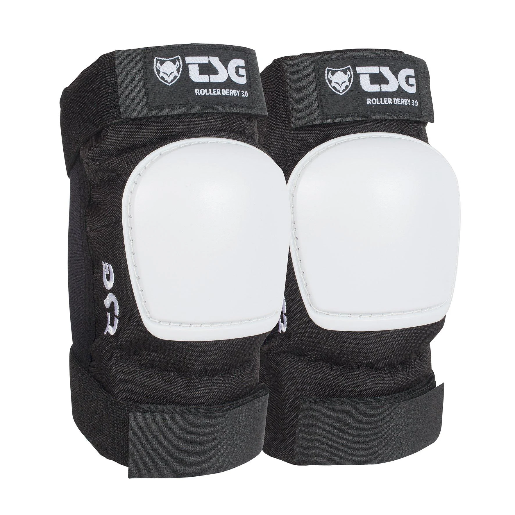TSG Roller Derby Elbow Pads 3.0, Skateboard, Hardshell, EVA Foam, Impact Protection, Tear Resistant Nylon, Certified, Secure Fit, Velcro Strap, Ergonomic, Slim Profile, Anti Slip, Adults, Swiss Design Small Black