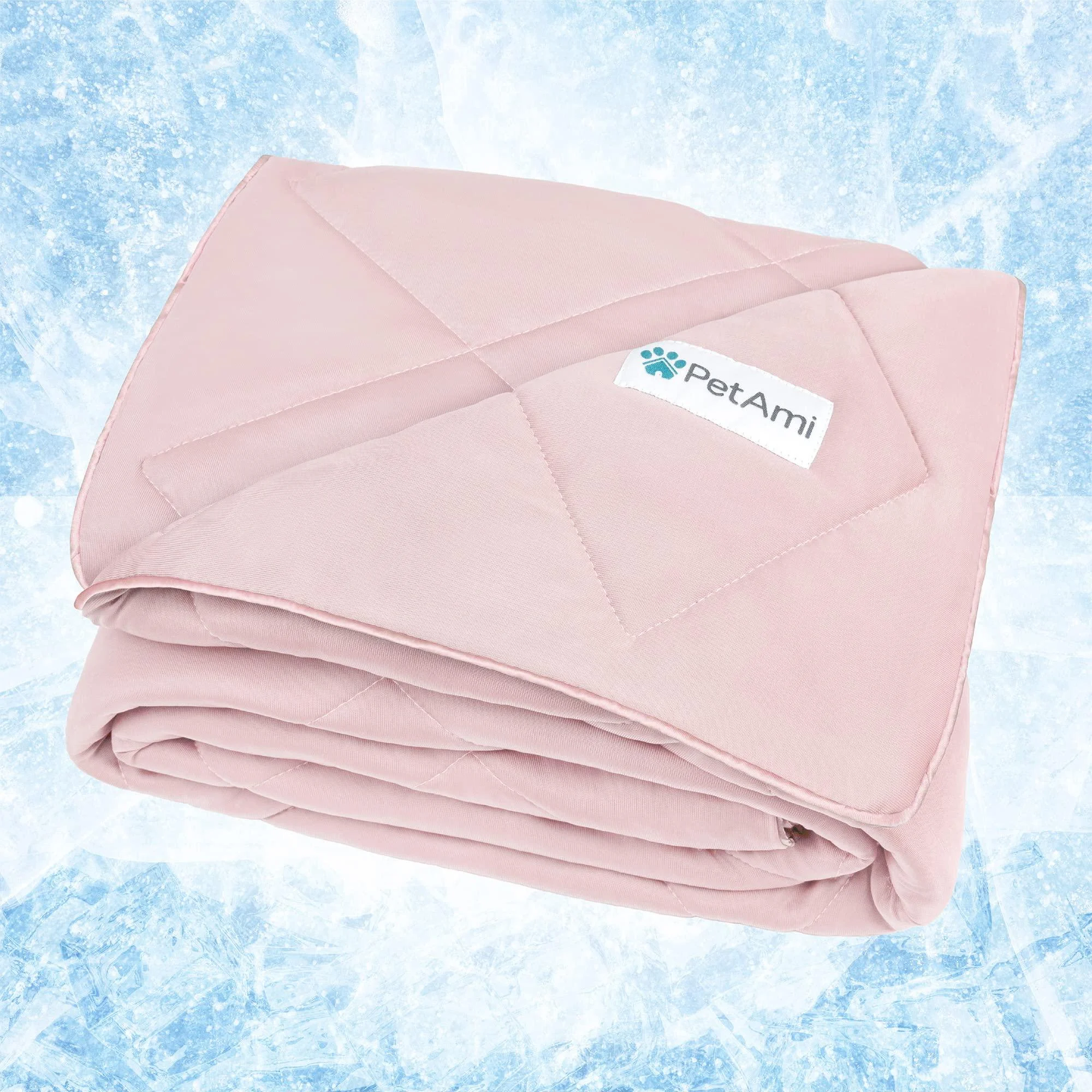 PetAmi Premium Cooling Dog Blanket | Lightweight Fluffy Pet Throw Blanket Bed Cover for Dogs, Cat, Puppies | Pet Blanket Furniture Protector Couch Sofa | Reversible Fuzzy Cozy | 40x60, Pink Pink Large (40x60)