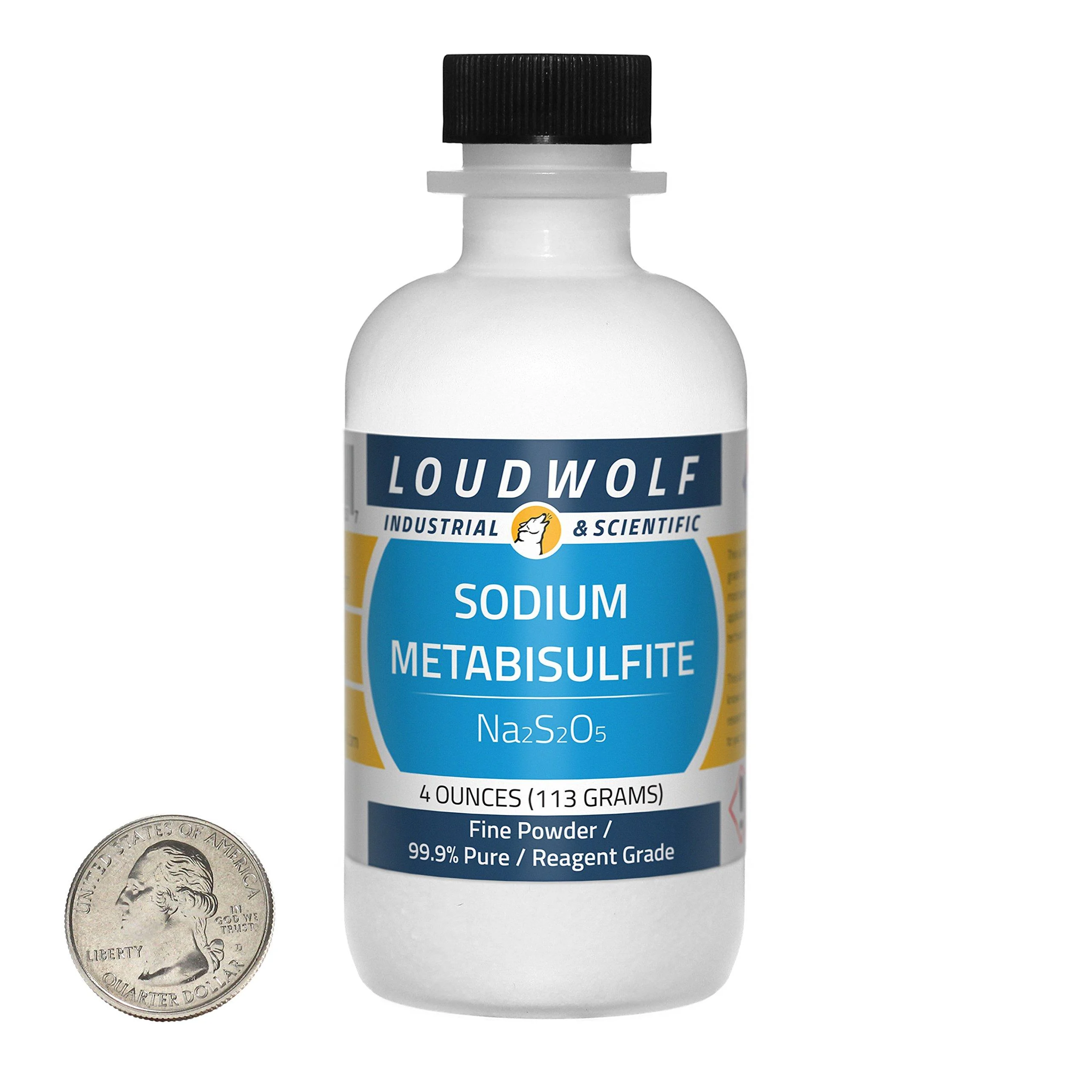 Sodium Metabisulfite/Fine Powder / 4 Ounces / 99.9% Pure - Loudwolf