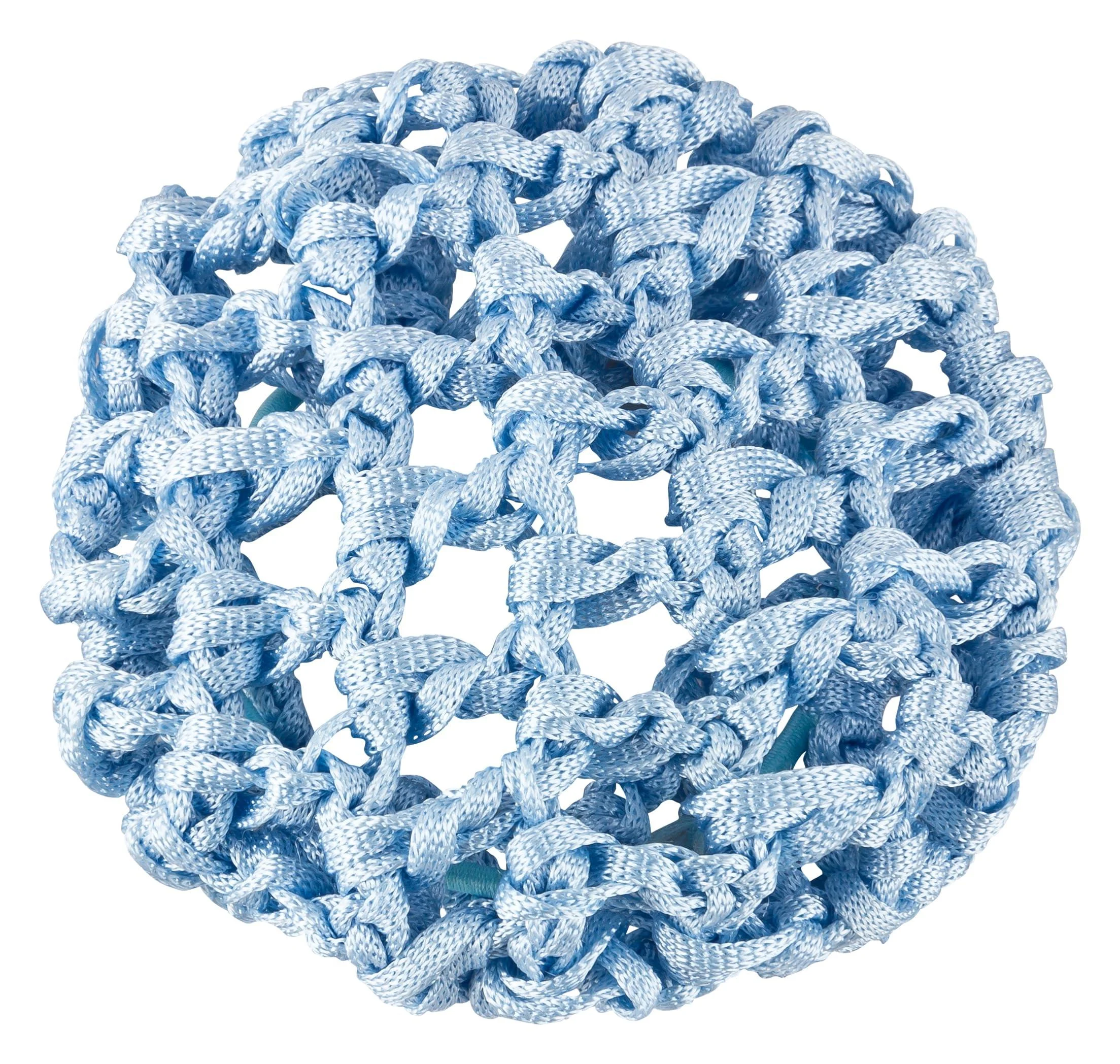 Dance pattern Ballet Duttnetz - Clara - with rubber band in light blue - for the perfect hold of the ballet Dutts - node network for children light blue 1 piece (1 Pack)