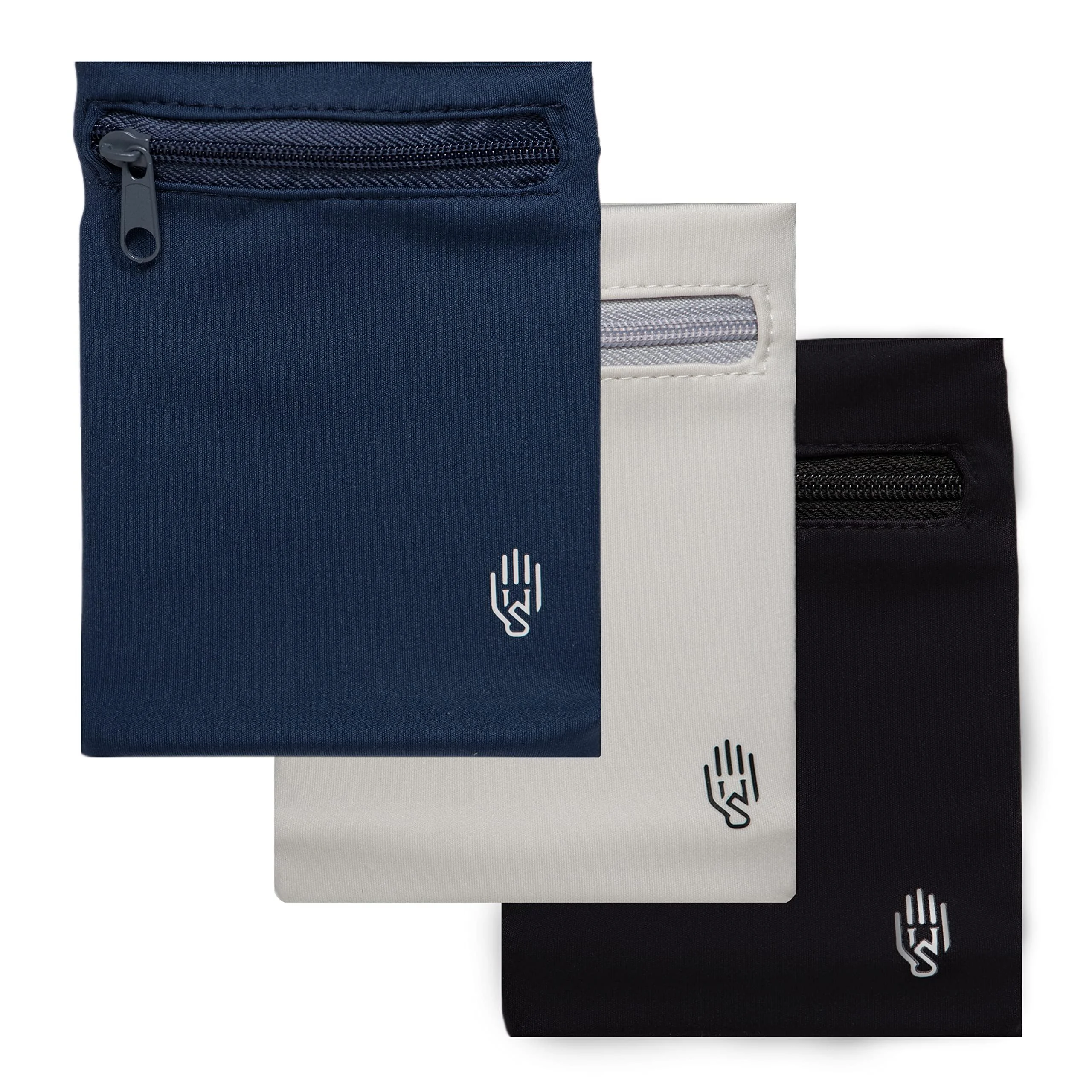 Wallet Sleeve 3 Pieces Wrist Wallet Running Wallet Wristband Wrist Wallets for Women Men Wrist Pouch Zipper Wrist Wallet for Running Walking Hiking Jogging Travel