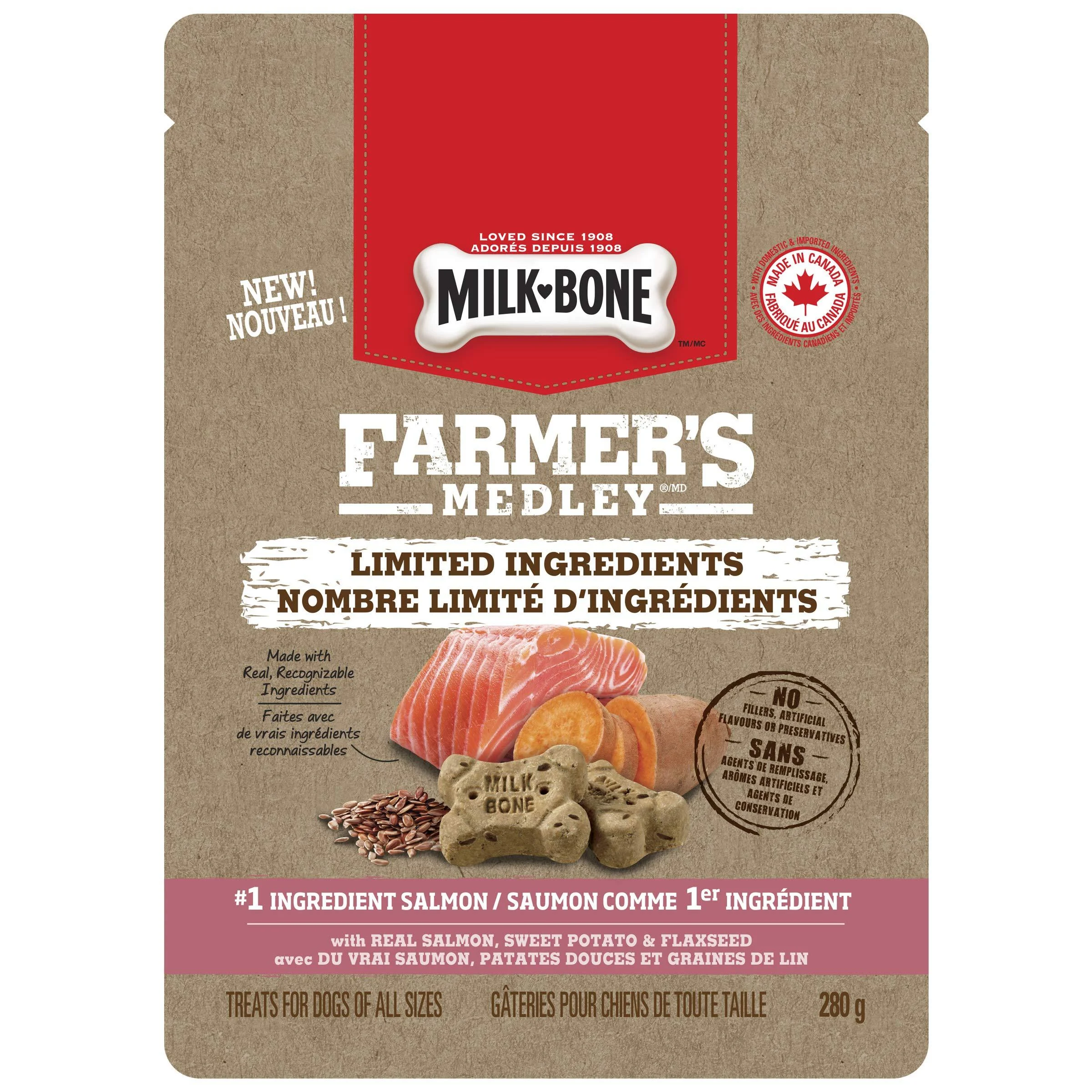 Milkbone Farmer's Medley Salmon 280G