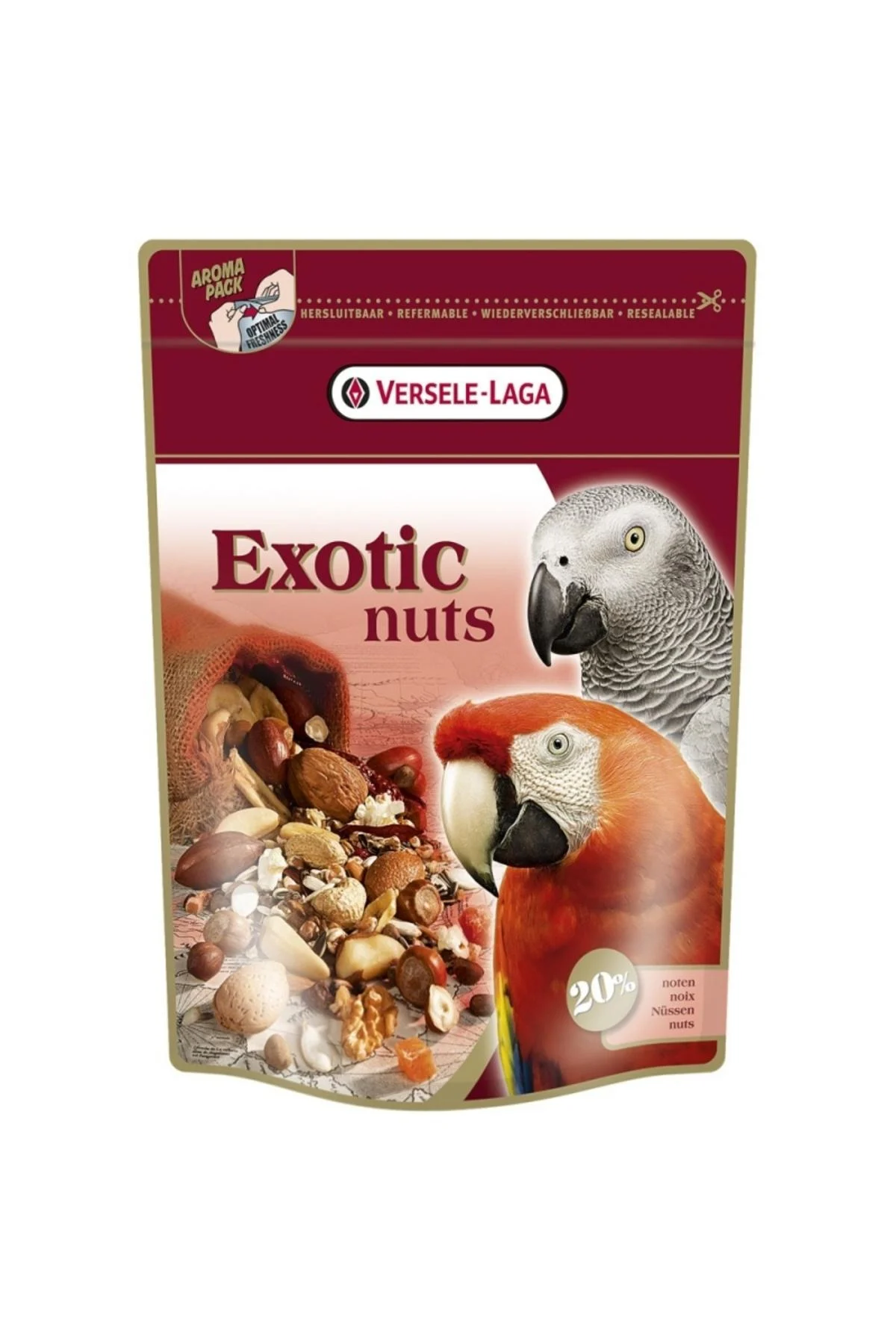 Versele Laga Exotic Nuts Mixed Nuts Parrot Food 750 gr - Verse Laga