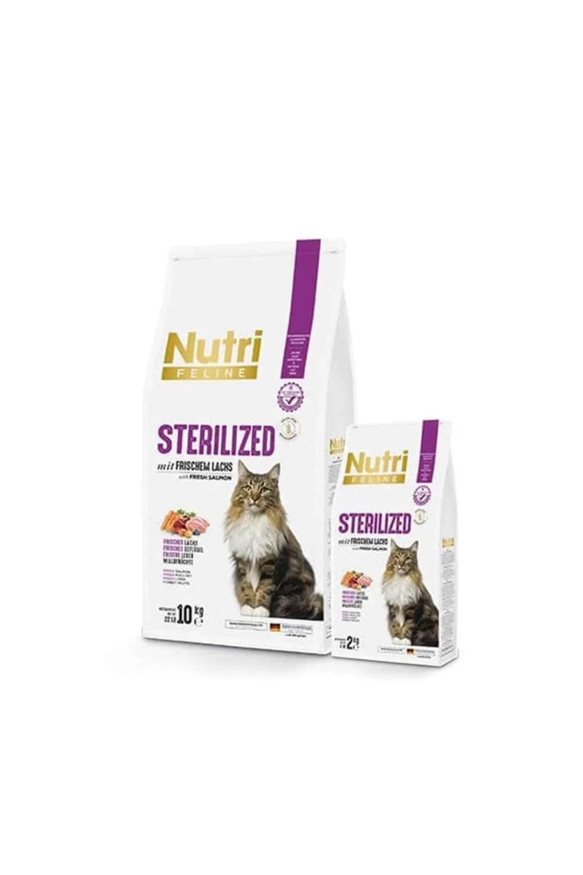 Nutri Feline Sterilized Salmon Meat 10kg Cat Food - NutriFeline
