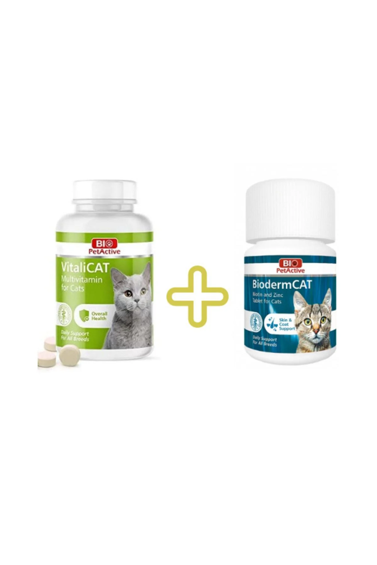 Bio PetActive Biopetactive Set(bioderm Cat+vitalicat Multivitamin)