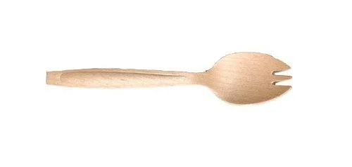 Perfect Stix Green Spork 145-24ct Birchwood Compostable Cutlery Spork, 5.7" Length (Pack of 24)