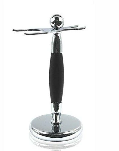 *Premium Grade* Brush and Razor Stand - Millwall 39 - Chrome with Black Trim