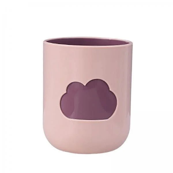 Magideal 5x toothbrush cup bathroom tumbler cloud pattern Rinse cup simple robust toothbrushes storage box toothpaste make -up brush cup tumbl