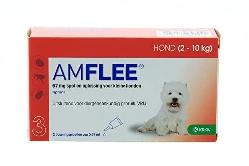 Amflee spot -on dog - 67 mg - 3 pipettes