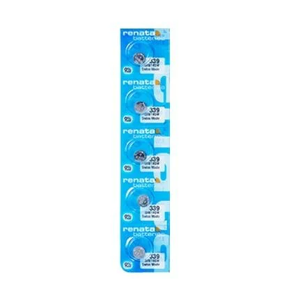 Renata Batteries 339 Silver Oxide 0% Mercury Watch Battery (5 Pack)