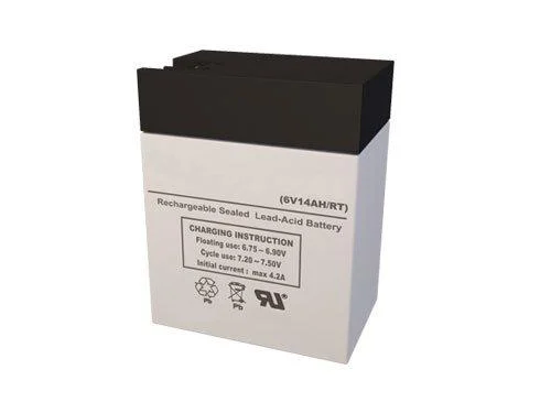 SigmasTek SP6-14 6 Volt 14 AmpH SLA Battery with FP Terminal