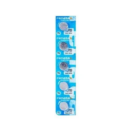 Renata Batteries 390 Silver Oxide Battery (5 Pack)