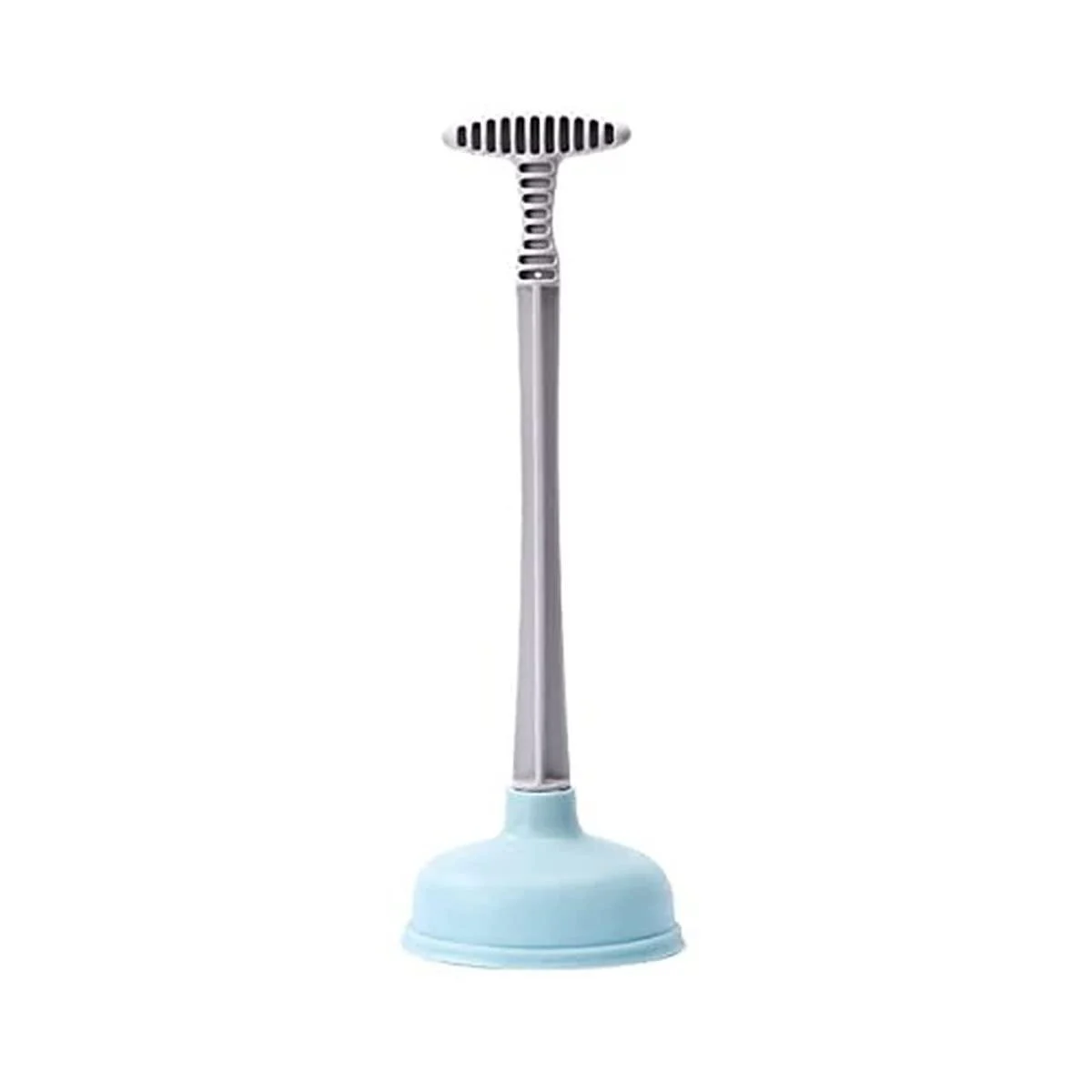 HMQCI Toilet Plunger High Pressure Thrust Plunge Removes Heavy Duty Clogs from Clogged Bathroom Toilet (Blue)