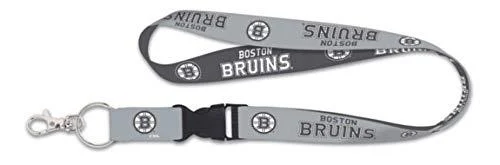 Boston Bruins Premium Lanyard Key Chain, Charcoal Edition - WinCraft