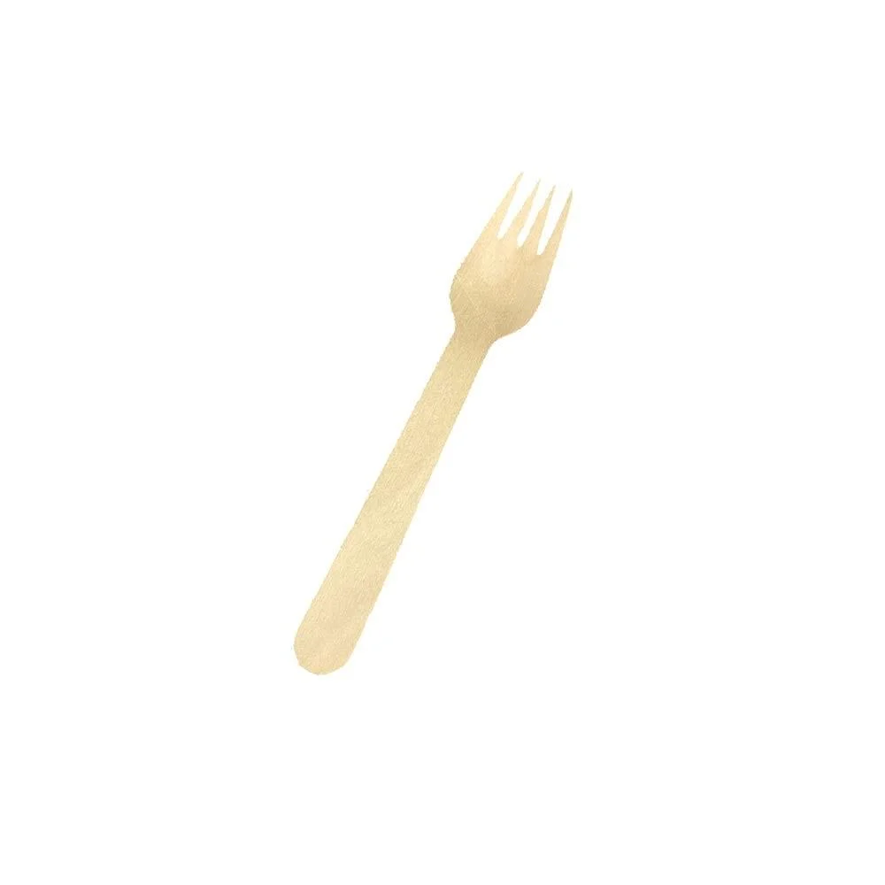 Forks Wooden Fork Disposable Household Fruit Cake Fork Biodegradable Size 15.5cm*2.5cm - FUDIHGUFDIHGUSHF