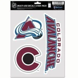 Wincraft Colorado Avalanche Multi-Use NHL Sticker Set (3 PCS)