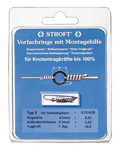 WAKU Stroft leader rings type 4 with assembly aid 60kg