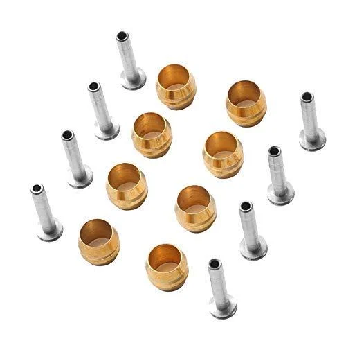 Upgraded Bicycle Hydraulic Hose Fitting Insert Tool with Hydraulic Hose Cutter and 8 sets BH90 Bicycle Brake Olive and Connecting Insert Set - wileoo