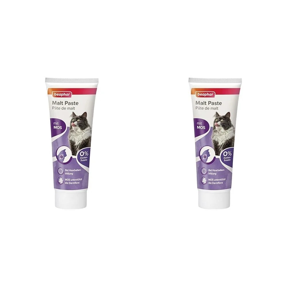 Beaphar Malt Paste for Cats 250 g (Pack of 2) Malt Paste 250 Gr (Pack of 2)