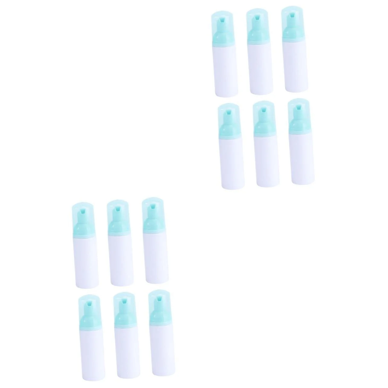 FRCOLOR 12 Pcs Bottled Pp Material Travel White Plastic Bottle Portable