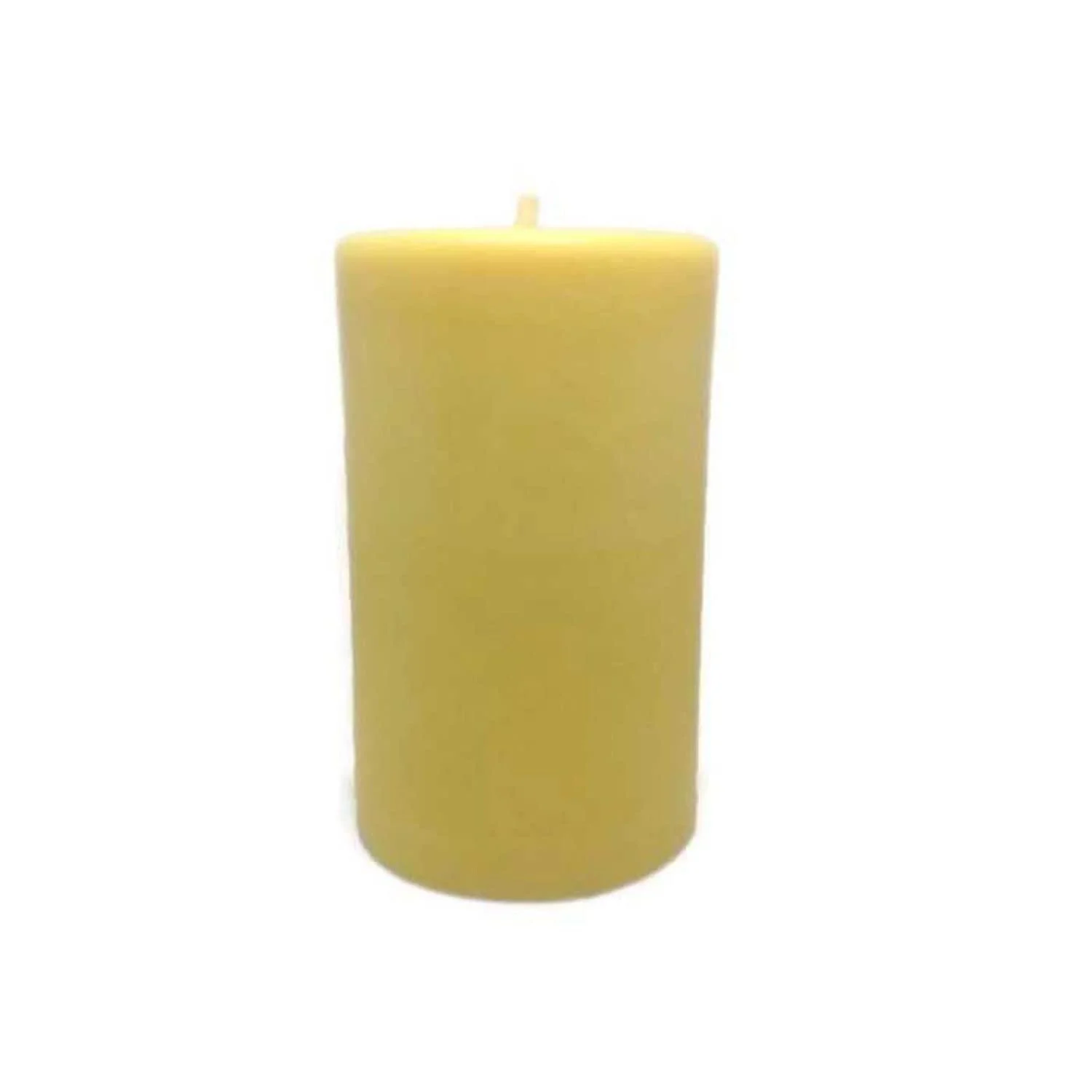 Bear Natural Organics 3.75 inches Golden Yellow Patchouli Scented Aromatherapy Pillar Candle