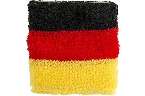 Schnooridoo 12 x Sweatband Germany World Cup European Championship Football 7x7 cm Bracelet Party Favors Children's Birthday Give Away
