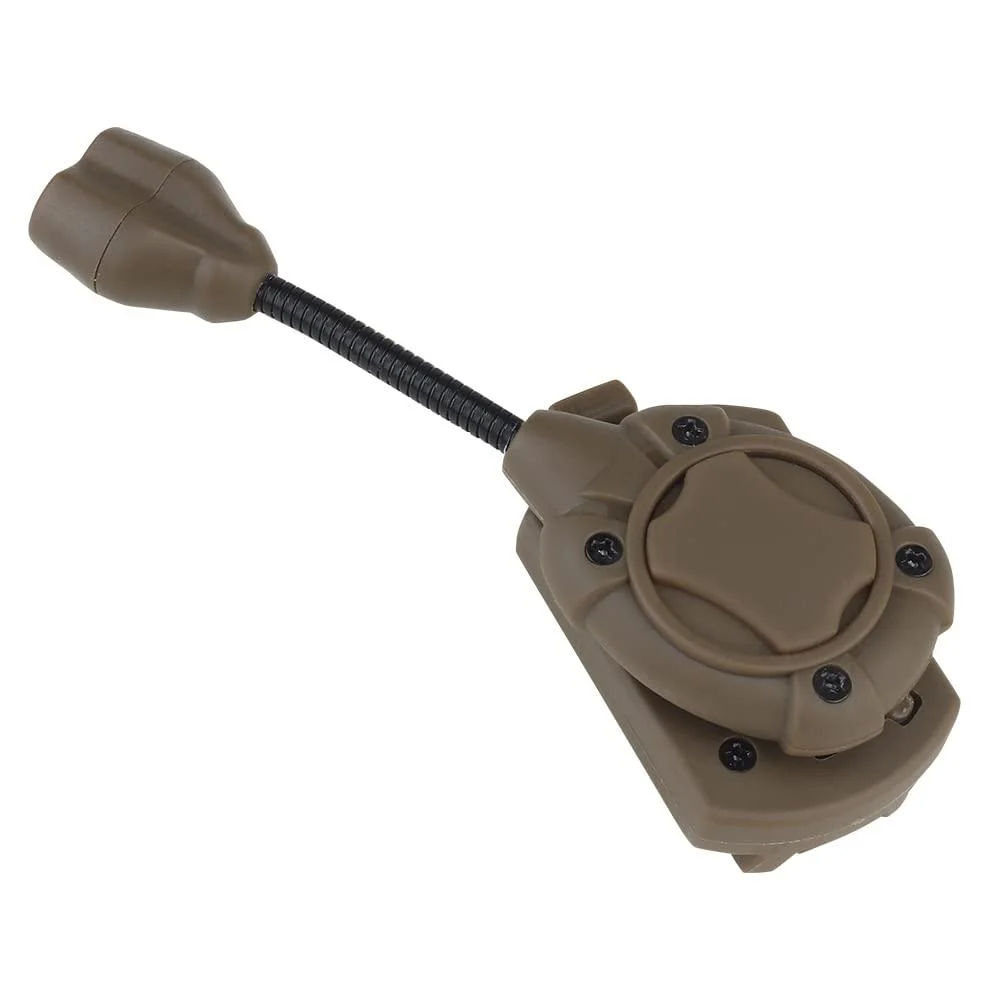 Tactical helmet light three colors signal light adapter to Ops Core and ARC rail helmet lamp brown - Tarnnetz
