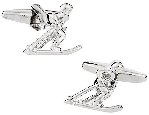 Cuff-Daddy Skier Cufflinks with Presentation Box