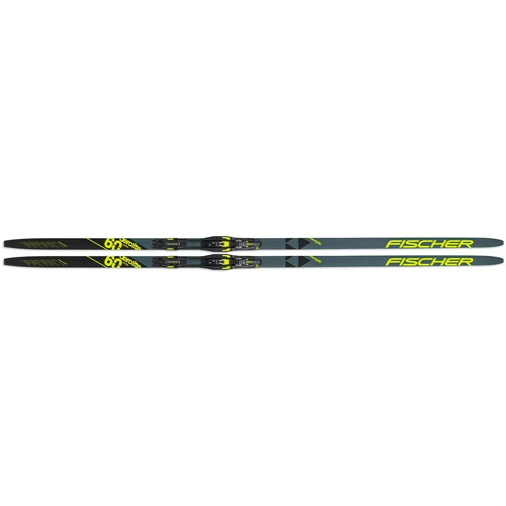 Fischer Aerolite Skate 60 XC Skis (Ski Only) 2021 Black/Yellow 181cm