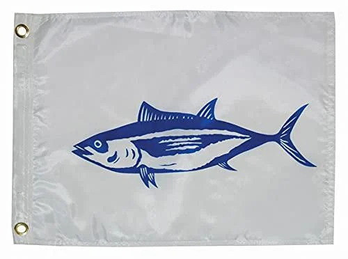 Tayor Made Products 3118, Fish Flag, Nylon, 12 inch x 18 inch, Tuna - TAYLOR MADE PRODUCTS