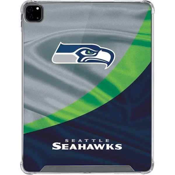 Skinit Clear Tablet Case Compatible with iPad Pro 12.9in (2020) - Officially Licensed NFL Seattle Seahawks Design