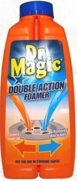Fab Int Products Dr Magic Double Action Foamer 500ml Clears Blockages Drain Kitchen Bathroom