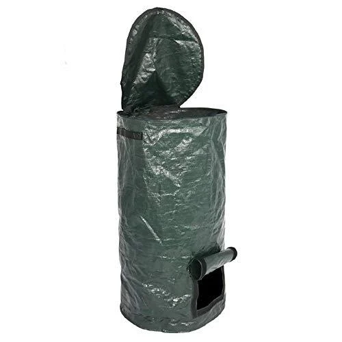 RETYLY Waste Kitchen Yard Compost Bag Environmental PE Cloth Planter Kitchen Waste Disposal Compost Bag-S