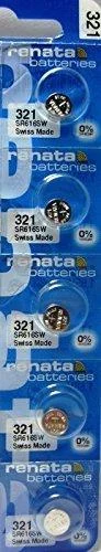Renata 5 321 SR616SW Silver Oxide Zero Mercury Electronic Batteries - Renata Batteries