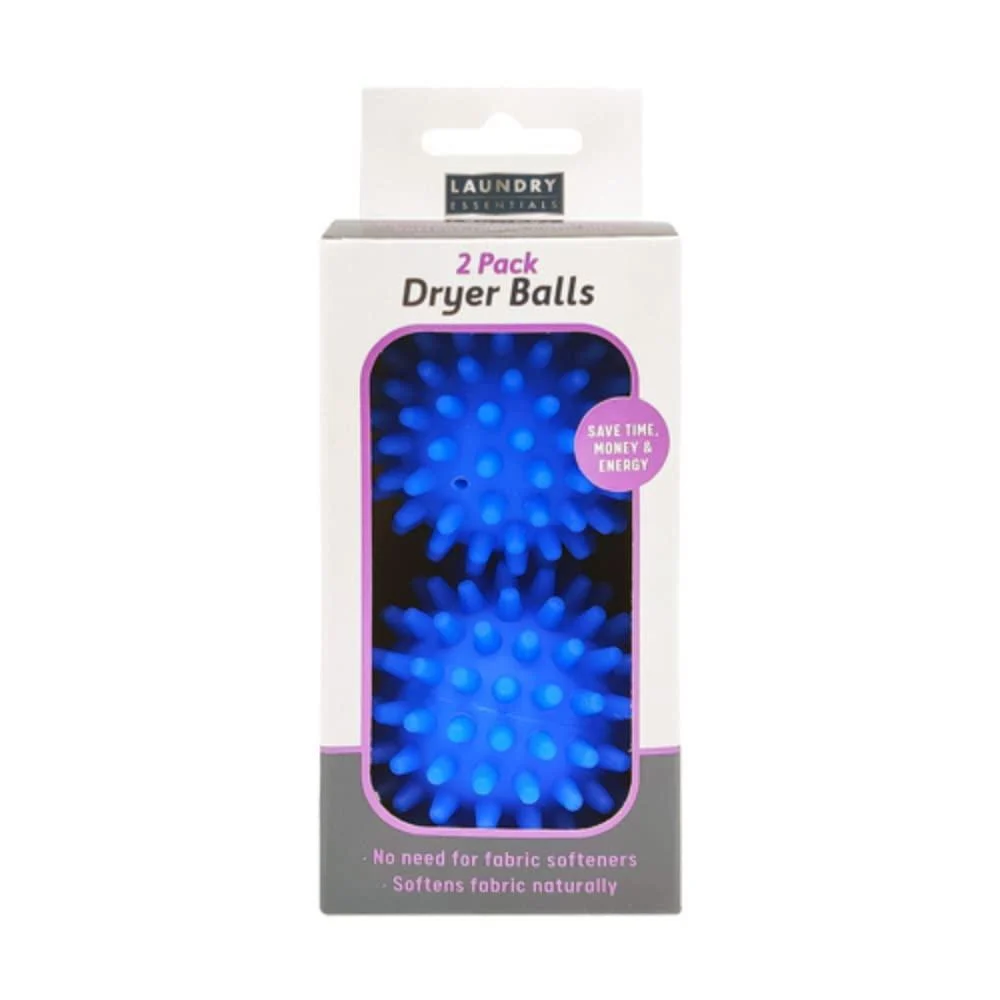 FabFinds Tumble Dryer Balls for Laundry Fabric Softner Reusable Energy Saver Laundry Dryer Balls (Blue Pack of 2) Blue Pack of 2