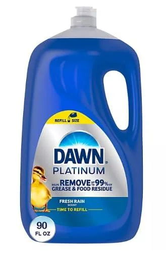 Dawn Platinum Dishwashing Liquid Dish Soap, Refreshing Rain (90 Ounce) - by LOS