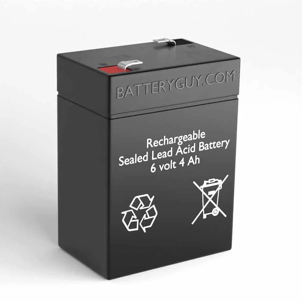 SLA0905 Replacement 6V 4.5Ah SLA Battery Brand Equivalent (Rechargeable) - Qty of 1