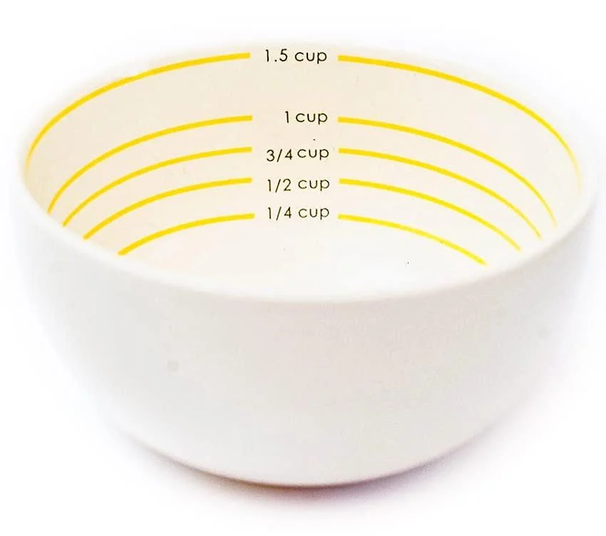 Uba Portion Control Porcelain Measuring Bowl for Weight Loss Bariatric Diet Healthy Eating (1)